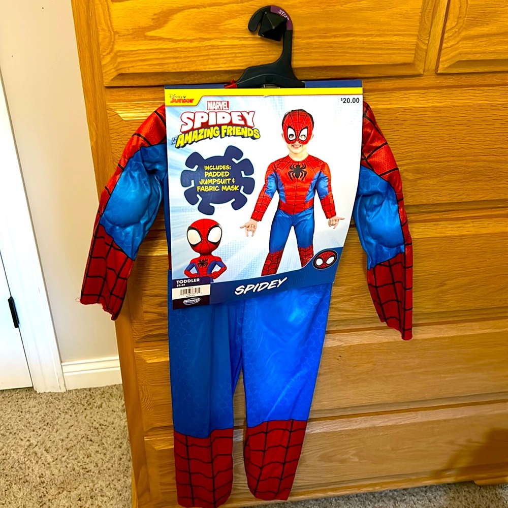 Disney Junior, MARVEL SPIDEY Halloween costume Toddler 3T-4T 🎃